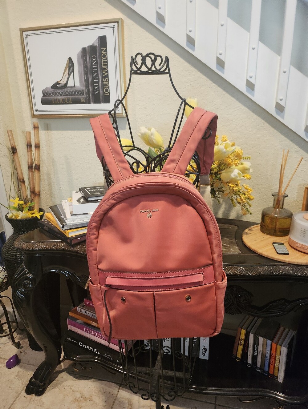 Michael Kors Pink nylon Backpack